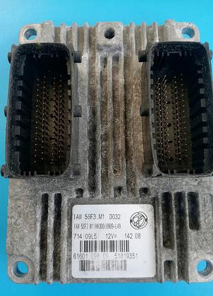 Блок управління двигуном ебу punto iaw 5sf3.m1 51819351 immo clean