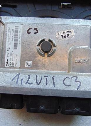 Блок управления двигателем эбу citroen c3 iii 1.2 vti 9817335080
