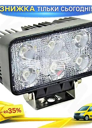Ku фара світлодіодна brevia universal fit 18w 1320lm epistar white для автомобілів освітлення яскравий uni2l_k