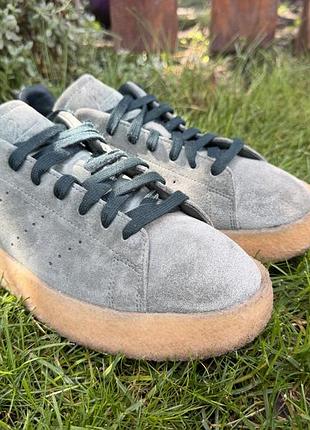Кросівки замшеві adidas stan smith crepe olive fz6444, кеди оригінал р41.5/26см