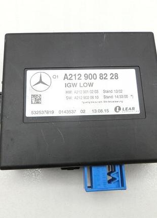 Блок управления двигателем эбу mercedes-benz w212 w218 комунікаційний шлюзу a2129008228