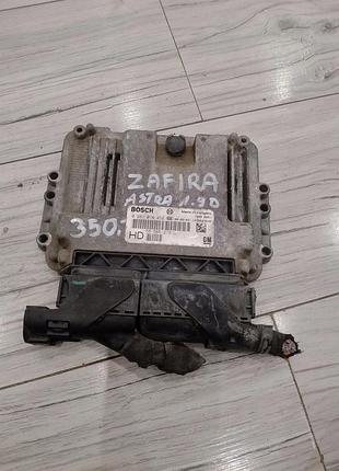 Блок управления двигателем эбу opel zafira b 0281014452 hd 55566279
