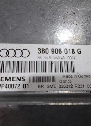 Блок управления двигателем эбу audi a4 b5 3b0906018g 1.6 4