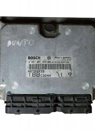 Блок управления двигателем эбу dopis fiat 0281001955 46789433