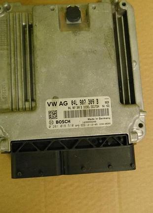 Блок управління двигуном ебу volkswagen 04l907309b