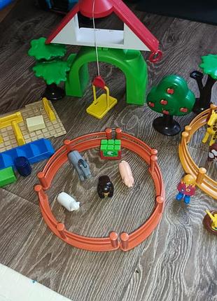 Великий набір playmobil , зоопарк с тваринами , та частини будинку