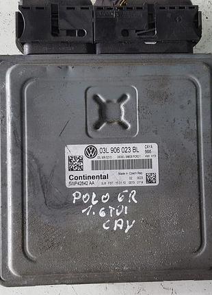 Блок управління двигуном ебу volkswagen polo 6r 09-14r 1.6 tdi cay engine 03l906023bl