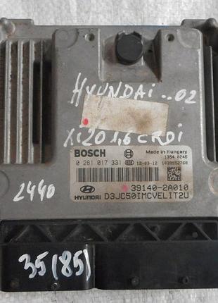Блок управления двигателем эбу hyundai ix20 1.6 crdi 0281017331 39140-2a010