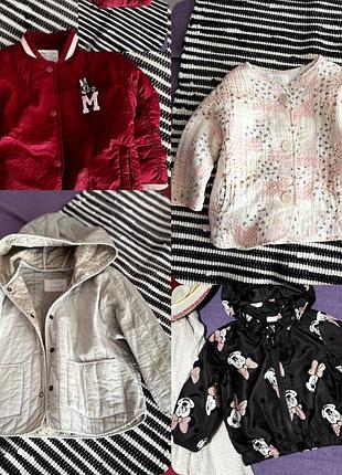 Курточки та вітровки для дівчинки від zara, h&m, next, george, primark