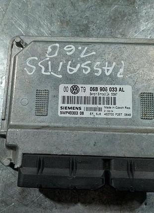Блок управління двигуном ебу volkswagen passat b5 06b906033al 5wp4030308 1.6