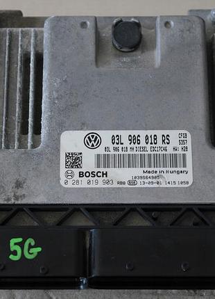 Блок управления двигателем эбу skoda 03l906018rs 0281019903