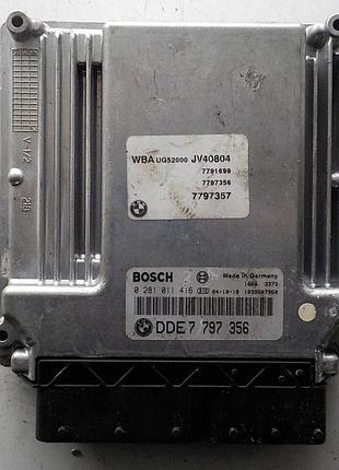 Блок управления двигателем эбу bmw 0281011416 7797356