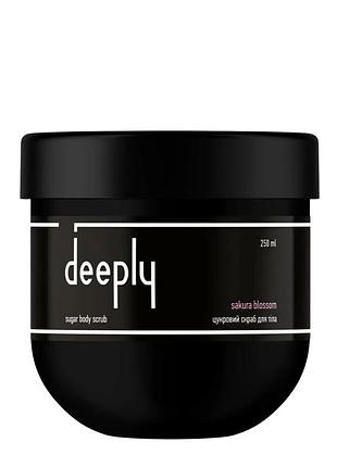Скраб для тела сахарный deeply sakura blossom sugar body scrub 250 мл