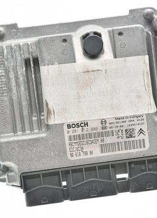 Блок управління двигуном ебу peugeot 307 1.6 0281012986 9661879880