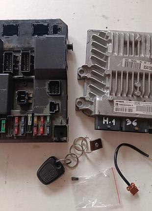 Блок управления двигателем эбу immo starter kit 307 2.0 hdi 5ws40029l-t 9655474580