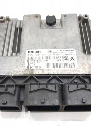 Блок управления двигателем эбу peugeot 207 sw 9663193780 1.4 95km 07-13 lork-486-23386