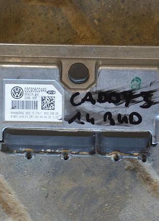 Блок управління двигуном ебу volkswagen caddy iii 1.4 03c906024an