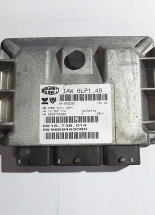 Блок управления двигателем эбу а peugeot iaw6lp1.49 9656463080 13404