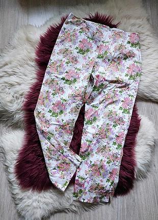 🌸🩵🌸 чудові брюки принт квіти