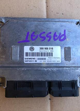 Блок управления двигателем эбу volkswagen passat b5 1995-2000 1.6 3b0906018