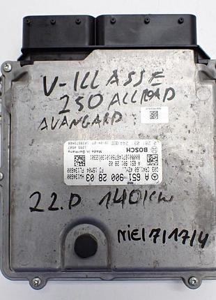 Блок управления двигателем эбу mercedes-benz vito iii v-class w447 2.2 cdi 15r a6519002803