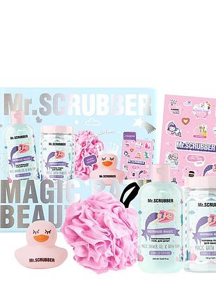 Подарочный набор косметики по уходу за телом mr. scrubber vanilla cupcake 5 в 1 для детей от 3-х лет daily skin care