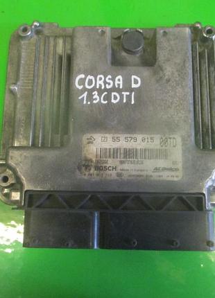Блок управления двигателем эбу opel corsa d 1.3 cdti 55579015