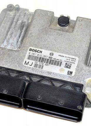 Блок управления двигателем эбу 0281015767 opel zafira b 1.9 cdti увійшов +pin 55570807