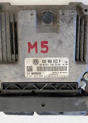 Блок управления двигателем эбу seat ibiza 1.9 tdi 0281015600 03g906013p 03g906013k