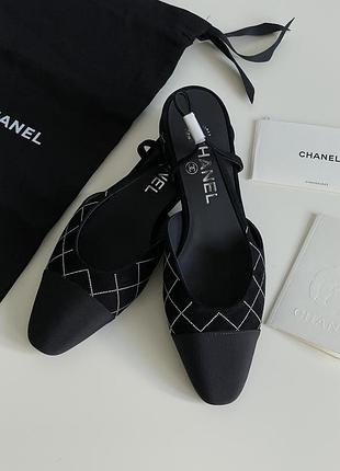 Неймовірні замшеві слінгбеки лодочки туфлі chanel ❤️