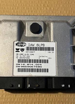 Блок управления двигателем эбу iaw6lpb peugeot c4|307 307 citroen c4 2.0 16v 9657870480