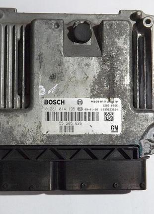 Блок управления двигателем эбу opel 0281014195 55205626