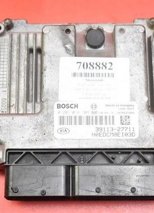 Блок управления двигателем эбу 39113-27711 0281016709 kia ceed 1 i 2.0 crdi 143 км 10-12