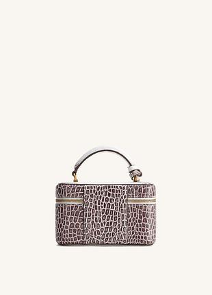 Сумка cleo box shape top handle bag - white croc 3