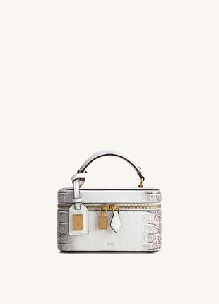 Сумка cleo box shape top handle bag - white croc
