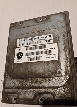 Блок управления двигателем эбу chrysler 05034092ab p05033174aa + програмування