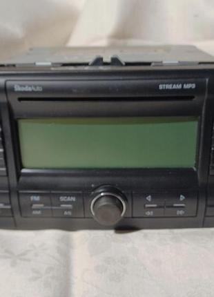 Блок управления двигателем эбу автомагнітола stream mp3 1z0 035 161 c 1z0035161c skoda octavia ii