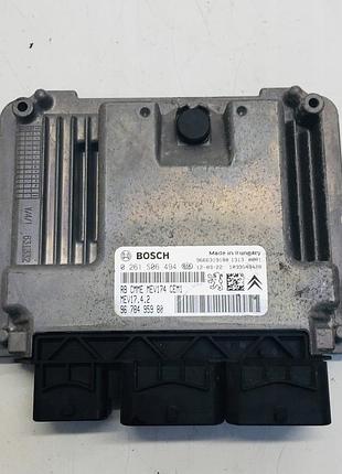 Блок управления двигателем эбу 9678495980 peugeot citroen 1.4 vti 9666319180
