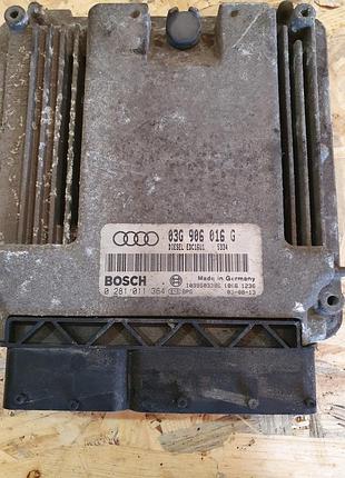 Блок управления двигателем эбу а audi 03g906016g