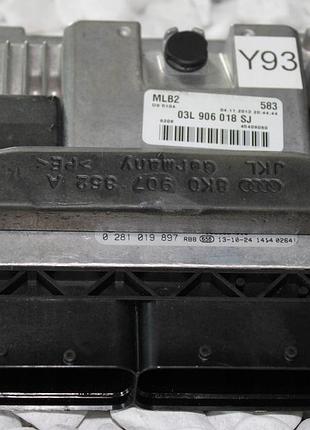 Блок управления двигателем эбу audi a4 03l906018sj 0281019897