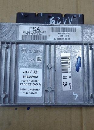 Блок управления двигателем эбу peugeot 1007 9657011180 9649433980