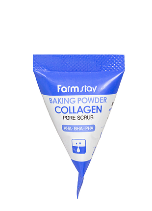 Скраб для обличчя farmstay baking powder collagen pore scrub з колагеном