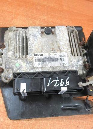 Блок управления двигателем эбу opel astra h iii 1.9 cdti 0281011667 55189924 up + pin