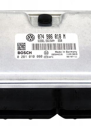 Блок управления двигателем эбу volkswagen t4 2.5 tdi 074906018m 0281010080