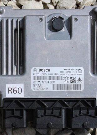 Блок управління двигуном ебу citroen 9666934280 0261305626