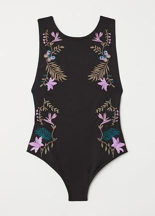 Купальник з вишивкою h&m