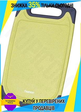 Ku доска разделочная fissman universal fit olive 31x20см пластиковая для кухни кухонная поверхность с uni2l_k