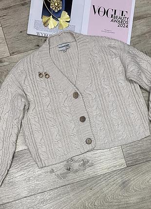 Укороченный оверсайз кардиган шерсть/альпака collezione gaia, р.m-l