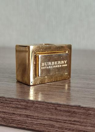 Металевий тренчик burberry пряжка золота шльовка фіксатор для ременя сумки масивна латунна фурнітура оригінал вінтаж змінна запасна деталь burberrys