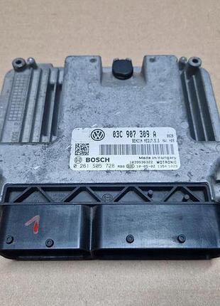 Блок управления двигателем эбу volkswagen 1.4tsi 03c907309a 0261s05728 (m)